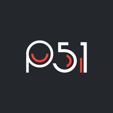 Sayı ve harf logo P51