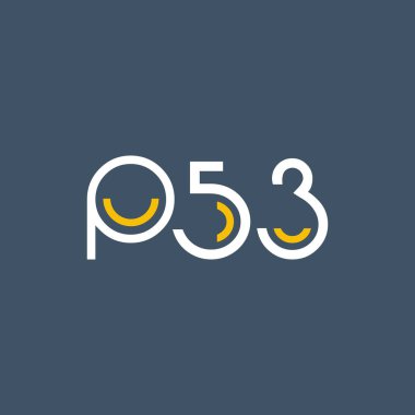 Sayı ve harf logo P53