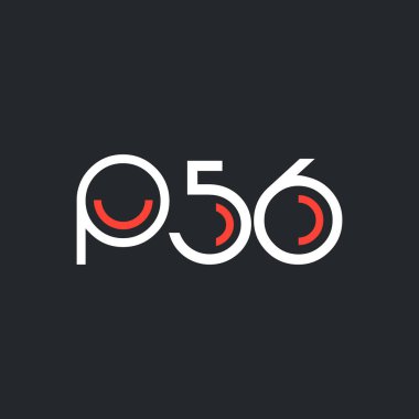 Sayı ve harf logo P56