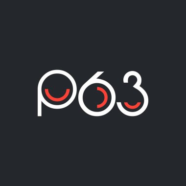Sayı ve harf logo P63