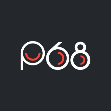 Sayı ve harf logo P68