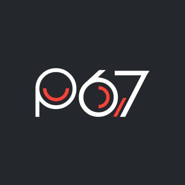 Sayı ve harf logo P67