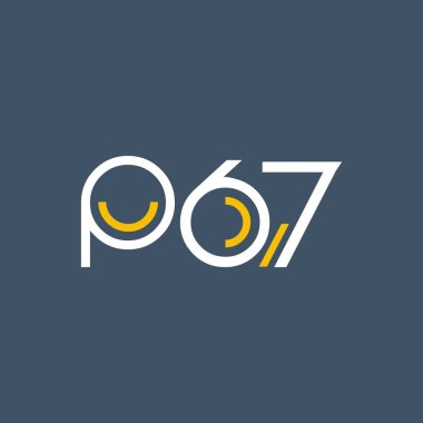 Sayı ve harf logo P67