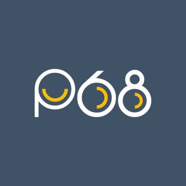Sayı ve harf logo P68