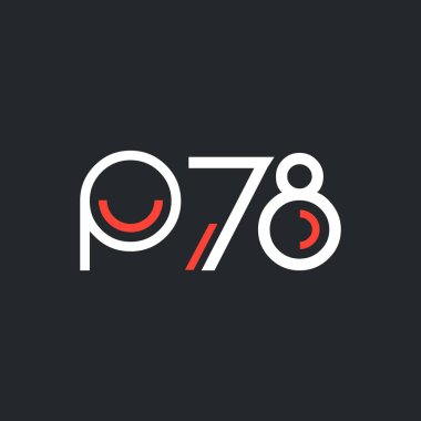 Sayı ve harf logo P78