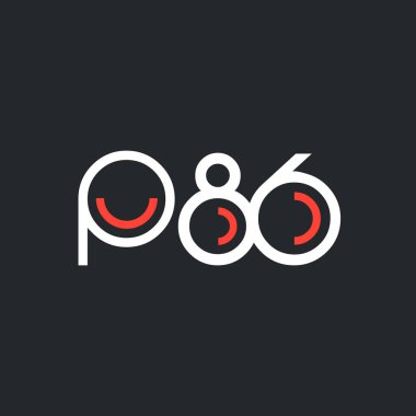 Sayı ve harf logo P86
