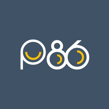 Sayı ve harf logo P86