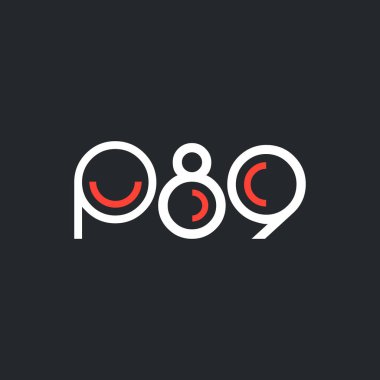 Sayı ve harf logo P89