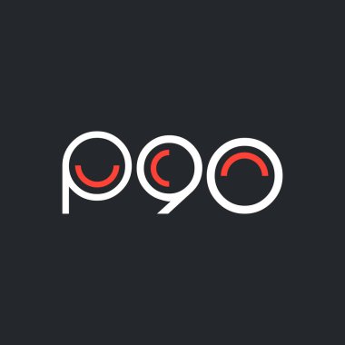 Sayı ve harf logo P90