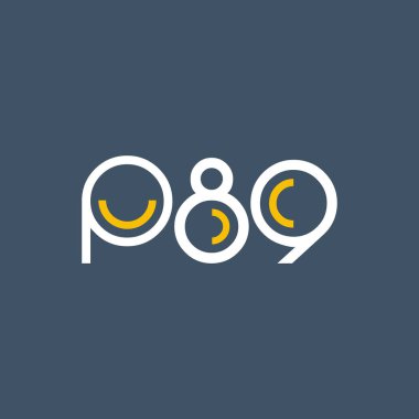 Sayı ve harf logo P89