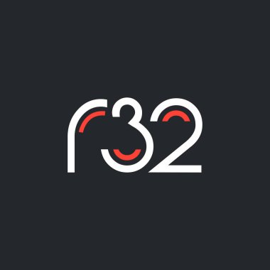 Sayı ve harf logo R32