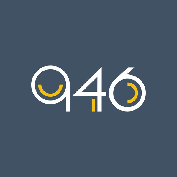 Sayı ve harf logo Q46 — Stok Vektör