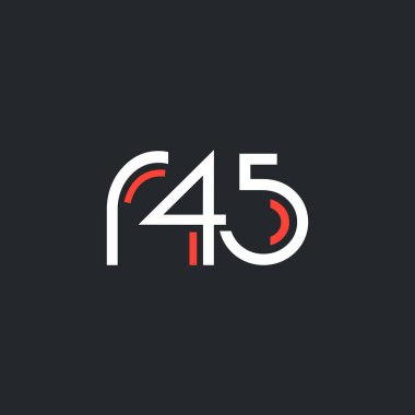 Sayı ve harf logo R45