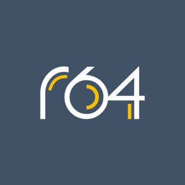 Sayı ve harf logo R64