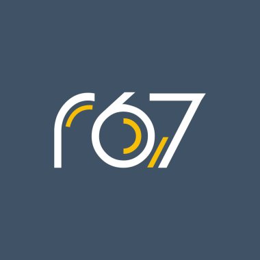 Sayı ve harf logo R67