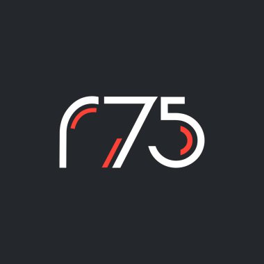 Sayı ve harf logo R75