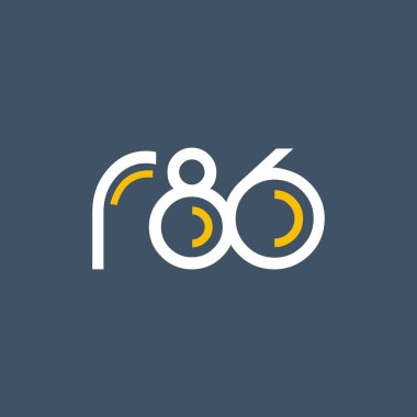 Sayı ve harf logo R86