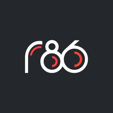Sayı ve harf logo R86