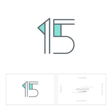 Dijital numara logo 15