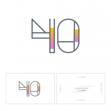 Dijital numara logo 40