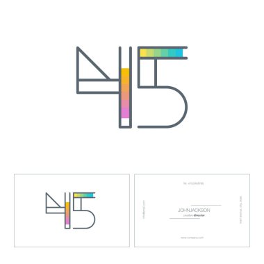 Dijital numara logo 45