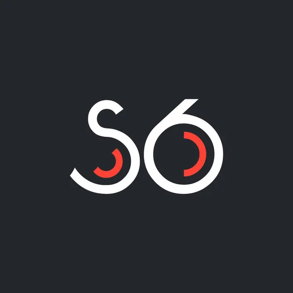 Digital logosu S6 tasarımını — Stok Vektör