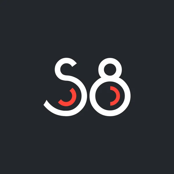 Digital logosu S8 tasarımını — Stok Vektör