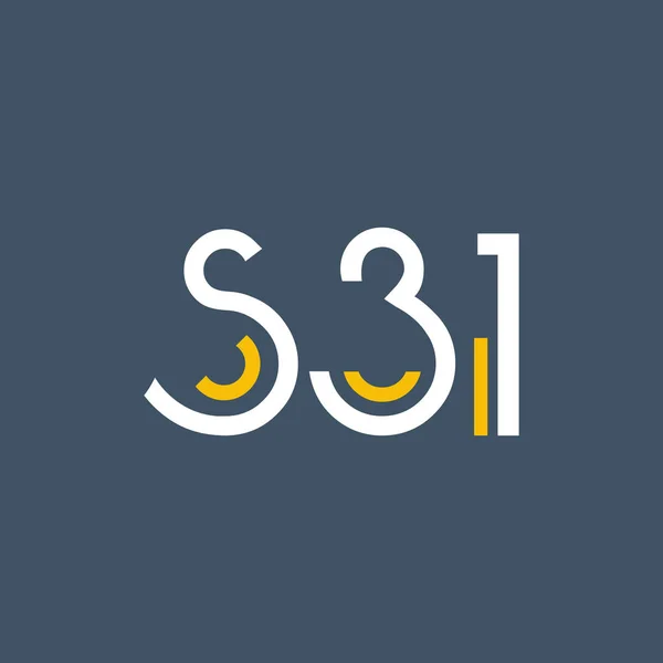 Digital logosu S31 tasarımını — Stok Vektör