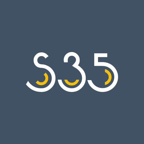 Ontwerp van digitale logo S35 — Stockvector