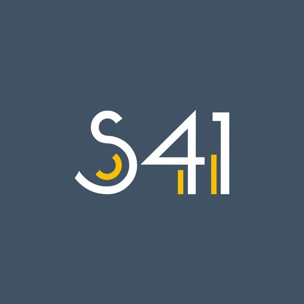 Cijfer en letter logo s41 — Stockvector