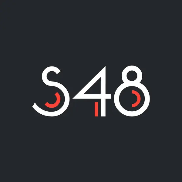 Ontwerp van digitale logo S48 — Stockvector