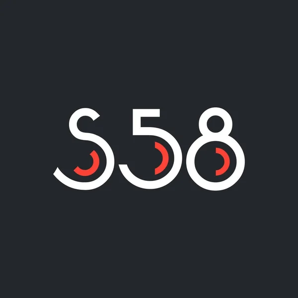 Design do logotipo digital S58 —  Vetores de Stock