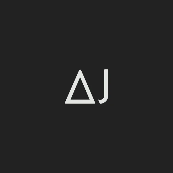 Letras A & J empresa Logo — Vector de stock