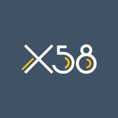 logo ile mektup ve sayı X58 