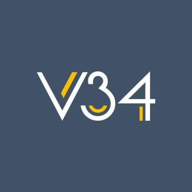 harf ve sayı V34 logolu