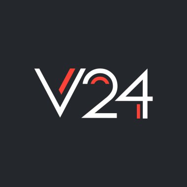 harf ve sayı V24 logolu