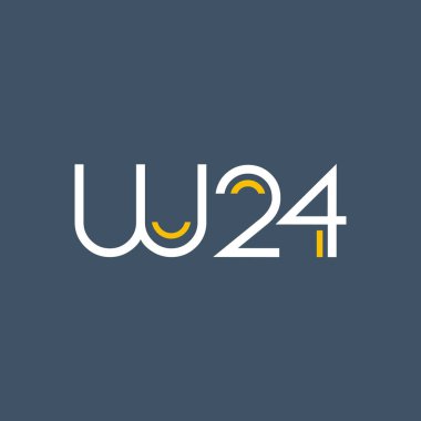 logo ile mektup ve sayı W24