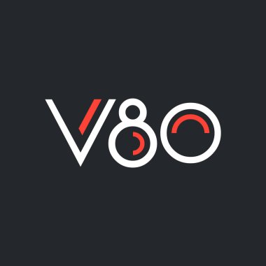harf ve sayı V80 logolu