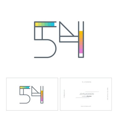 Dijital numara logo 54