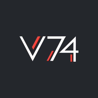logo ile mektup ve sayı V74