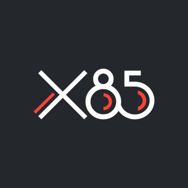 logo ile mektup ve sayı X85 