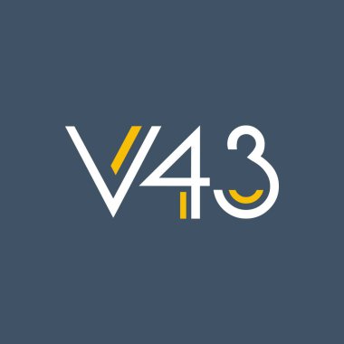 harf ve sayı V43 logolu