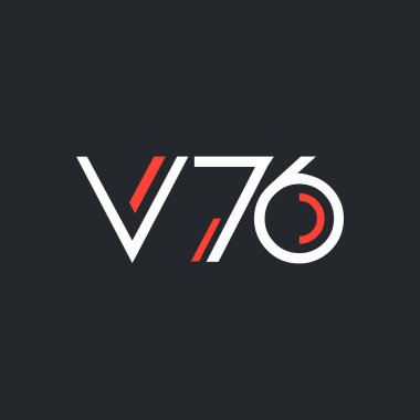 logo ile mektup ve sayı V76