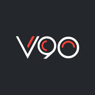 harf ve sayı V90 logolu