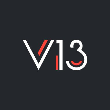 harf ve sayı V13 logolu