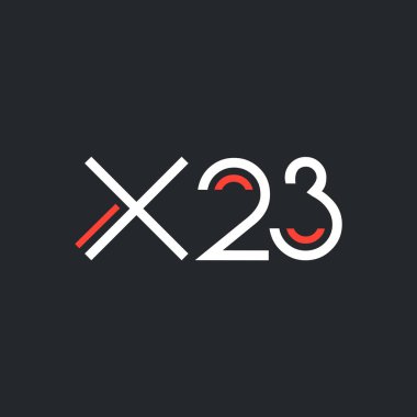 logo ile mektup ve sayı X23 