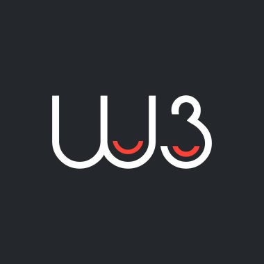 harf ve sayı W3 logolu