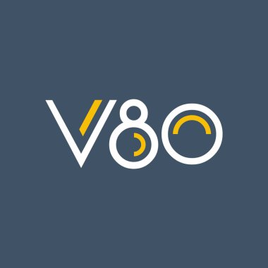 harf ve sayı V80 logolu