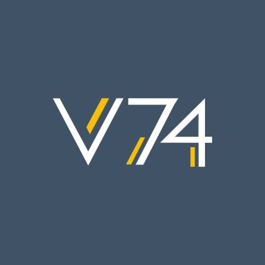 logo ile mektup ve sayı V74