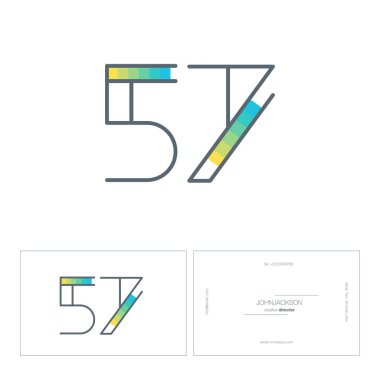 Dijital numara logo 57